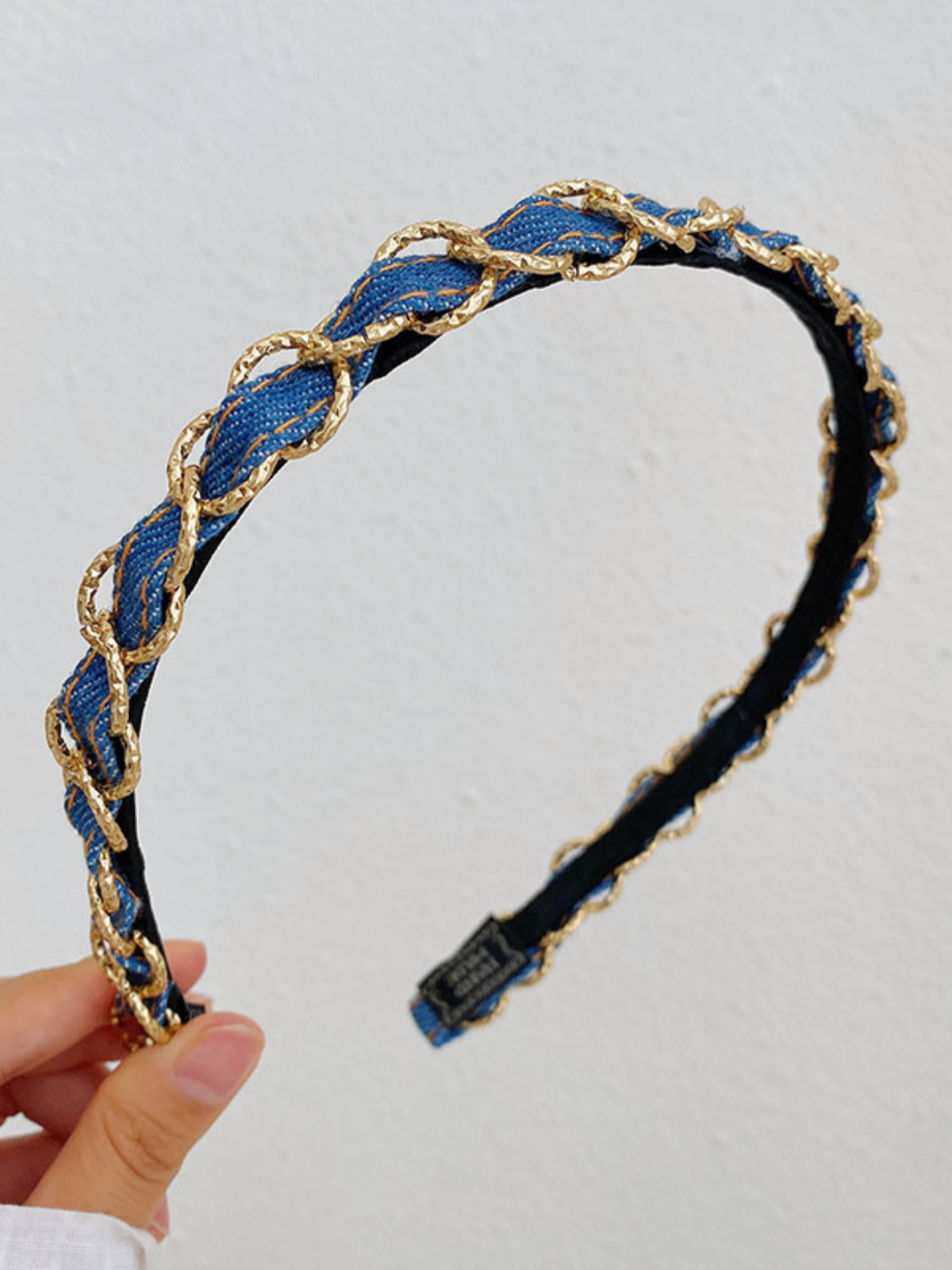 Kids Clothing Accessories | Girls Rhinestone Pearl Denim Headband