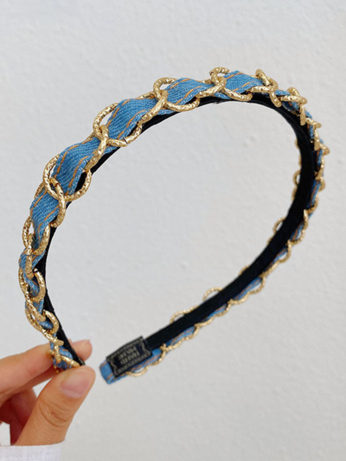 Kids Clothing Accessories | Girls Rhinestone Pearl Denim Headband
