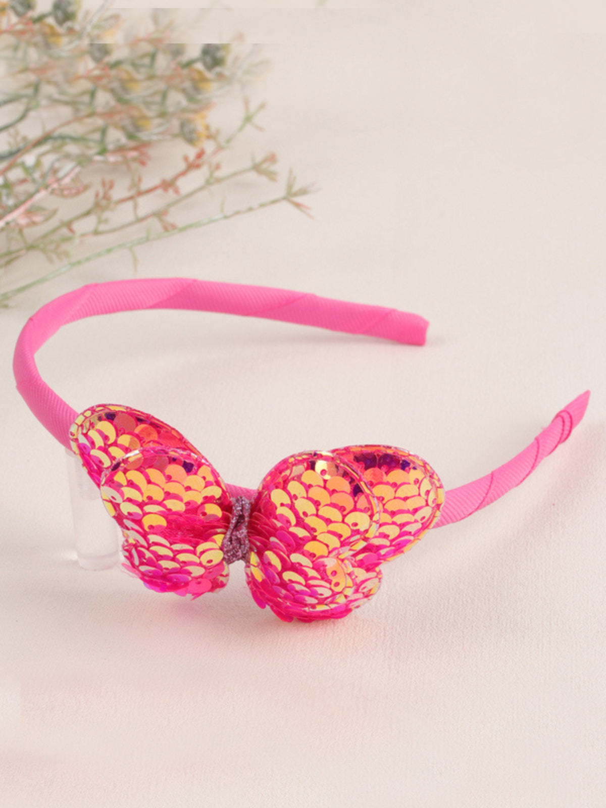 Flutter And Sparkle Butterfly Sequin Headband