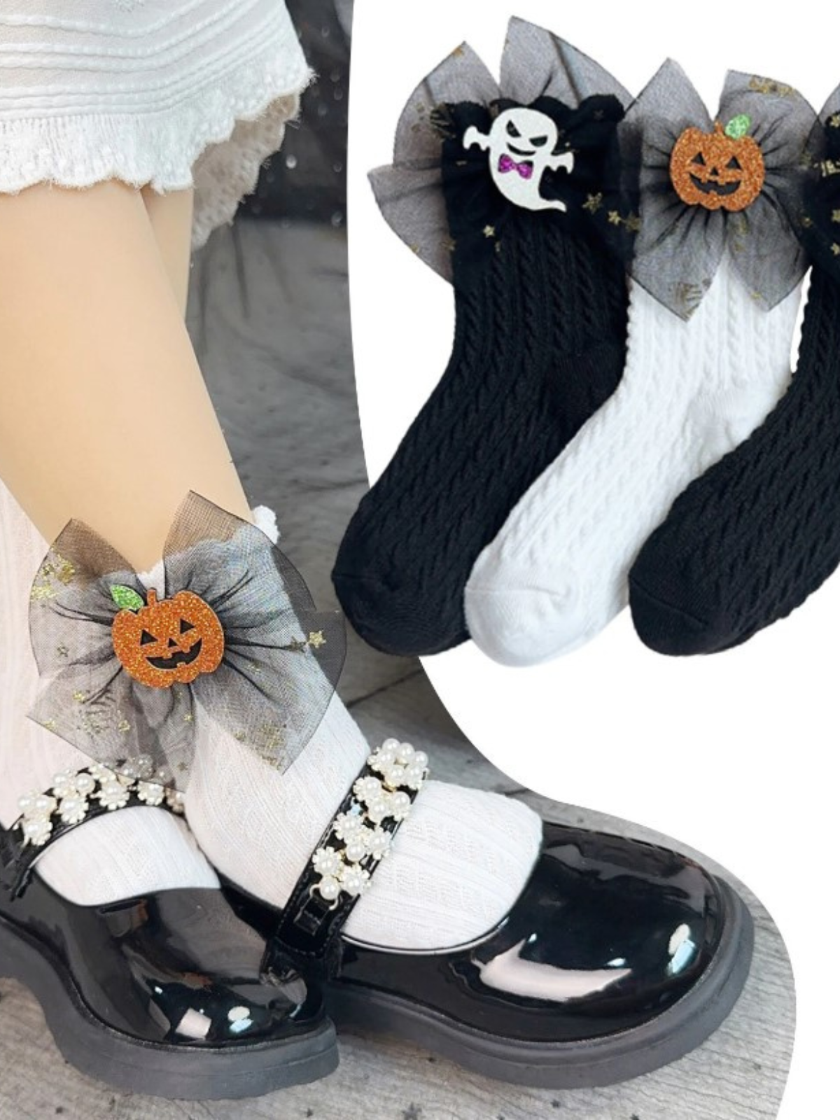 Mia Belle Girls Halloween Socks | Girls Accessories