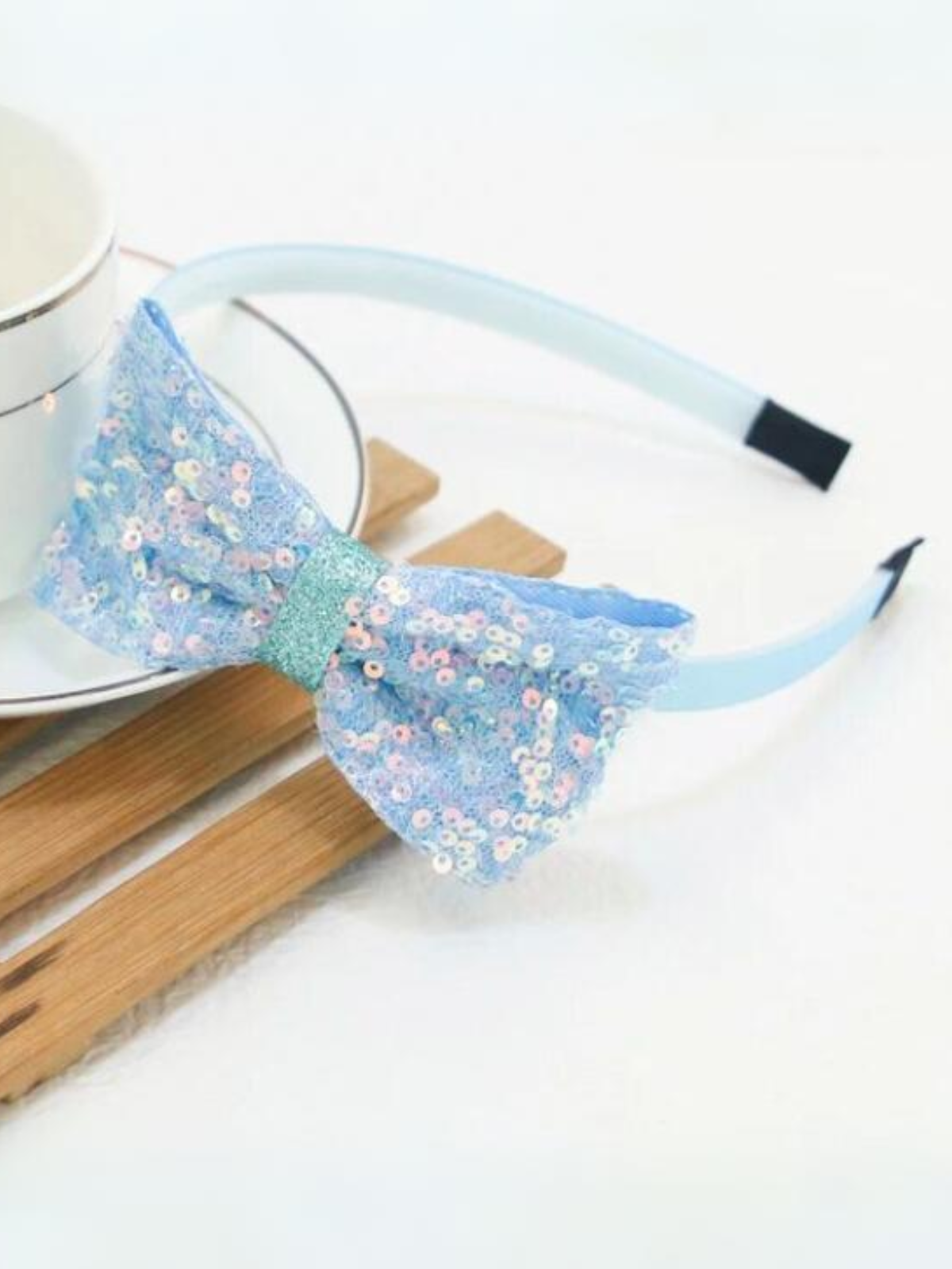 Mia Belle Girls Sequin Bow Headband | Girls Accessories