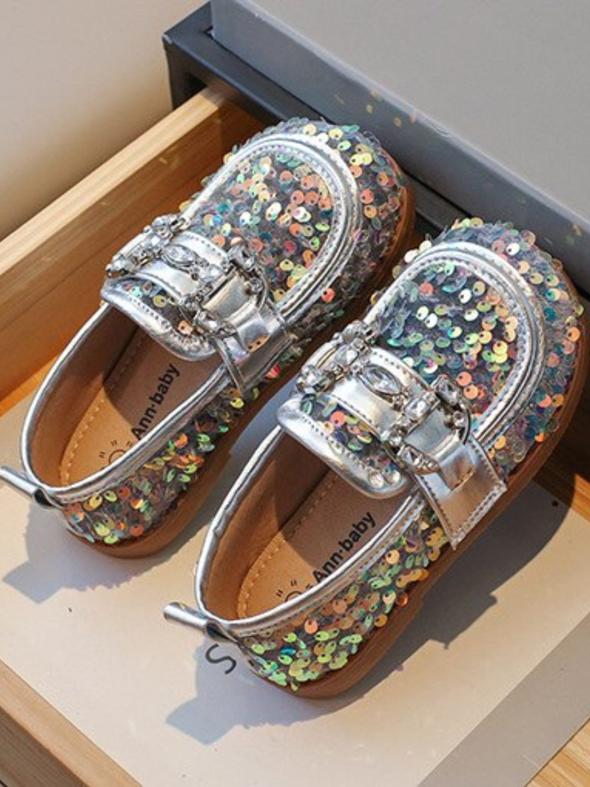 Mia Belle Girls Sequin Loafers | Shoes By Liv & Mia