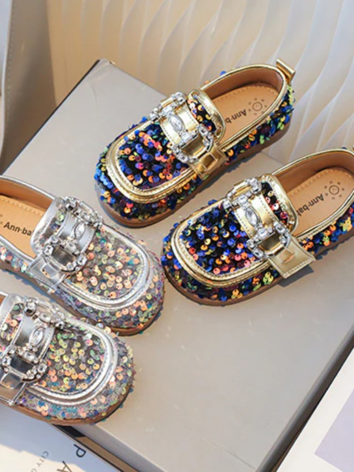 Mia Belle Girls Sequin Loafers | Shoes By Liv & Mia