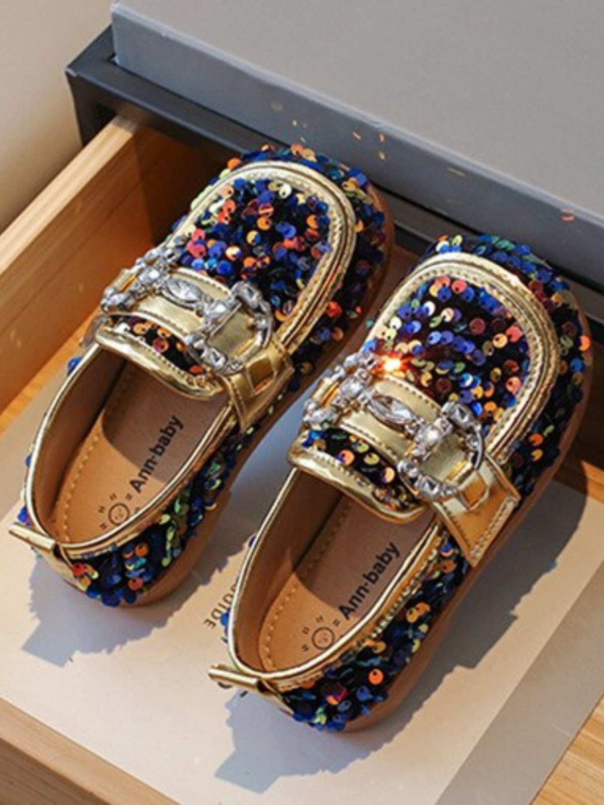 Mia Belle Girls Sequin Loafers | Shoes By Liv & Mia