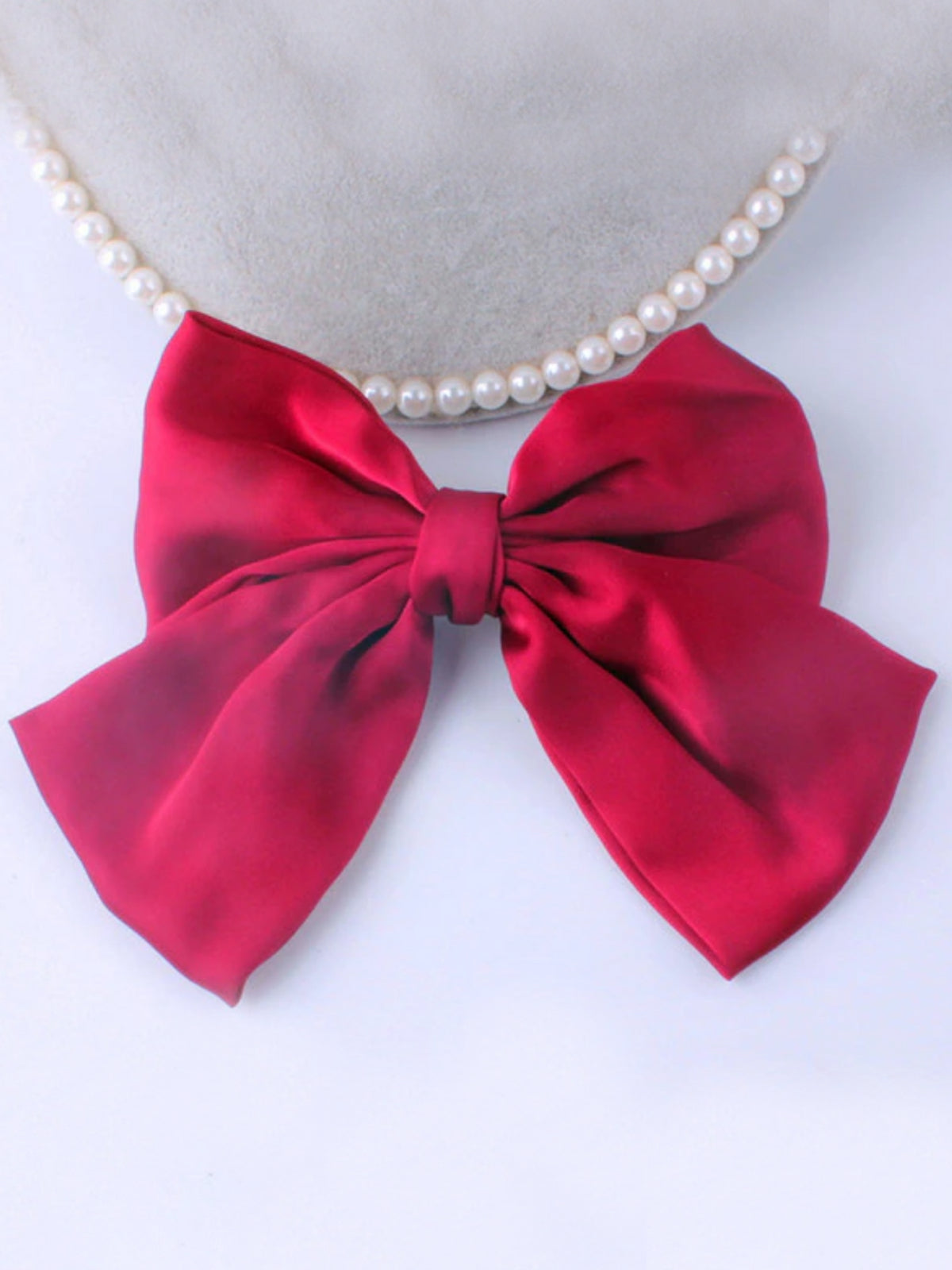 Girls School Accessories | Satin Hair Bow Clip | Mia Belle Girls