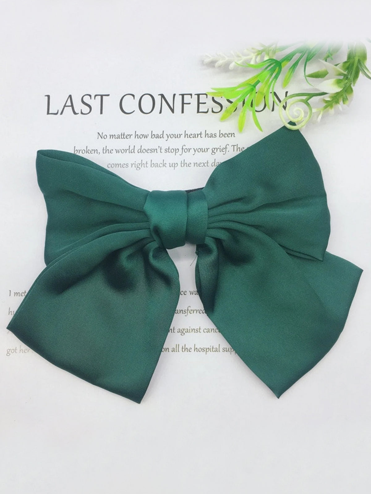 Girls School Accessories | Satin Hair Bow Clip | Mia Belle Girls