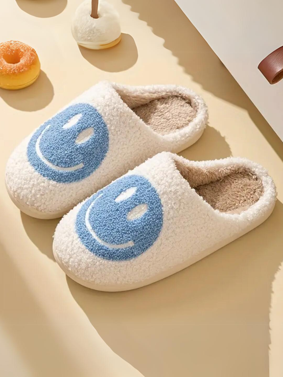 Mia Belle Girls Smiley Bedroom Slippers | Shoes By Liv & Mia