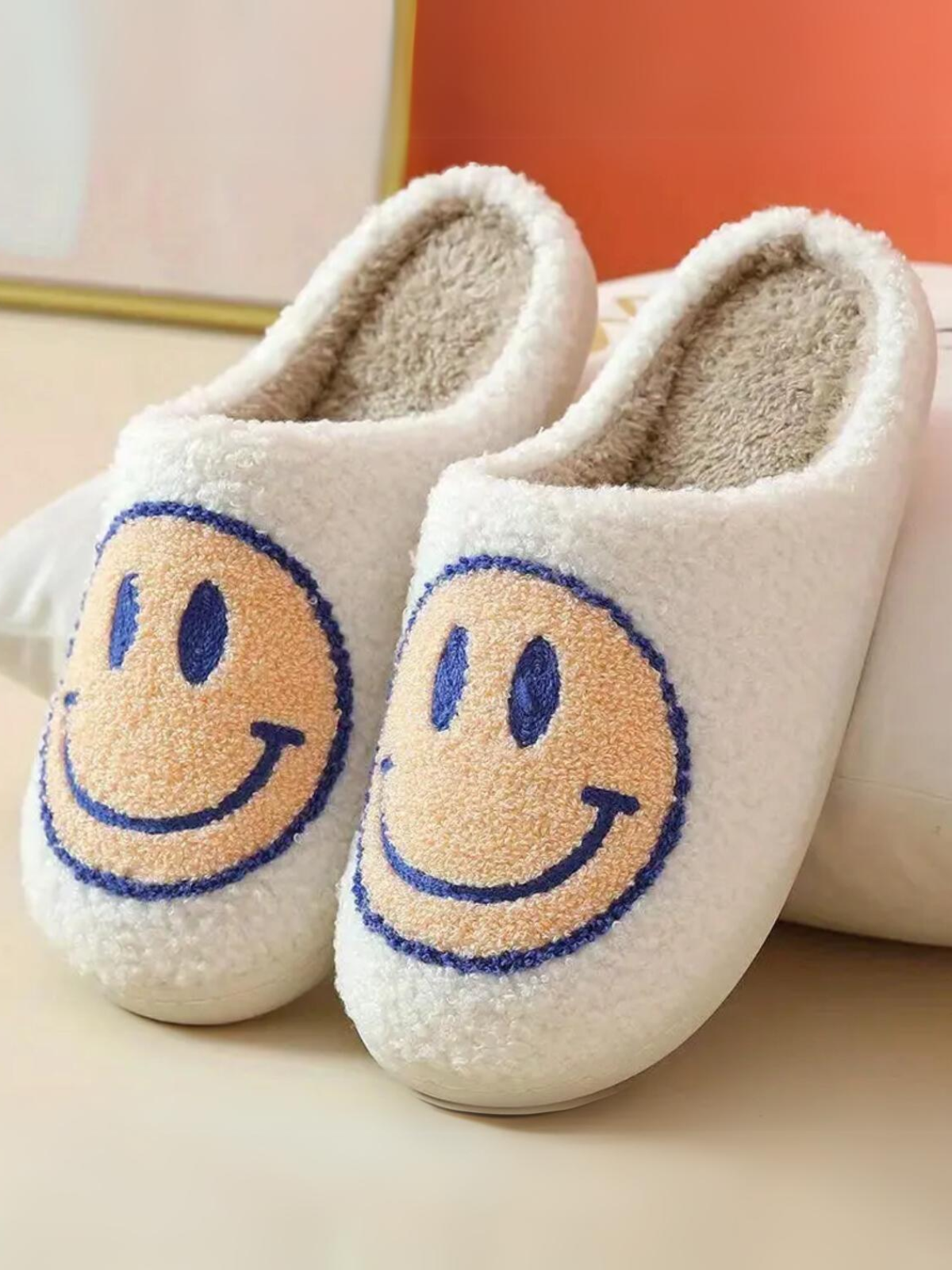Mia Belle Girls Smiley Bedroom Slippers | Shoes By Liv & Mia