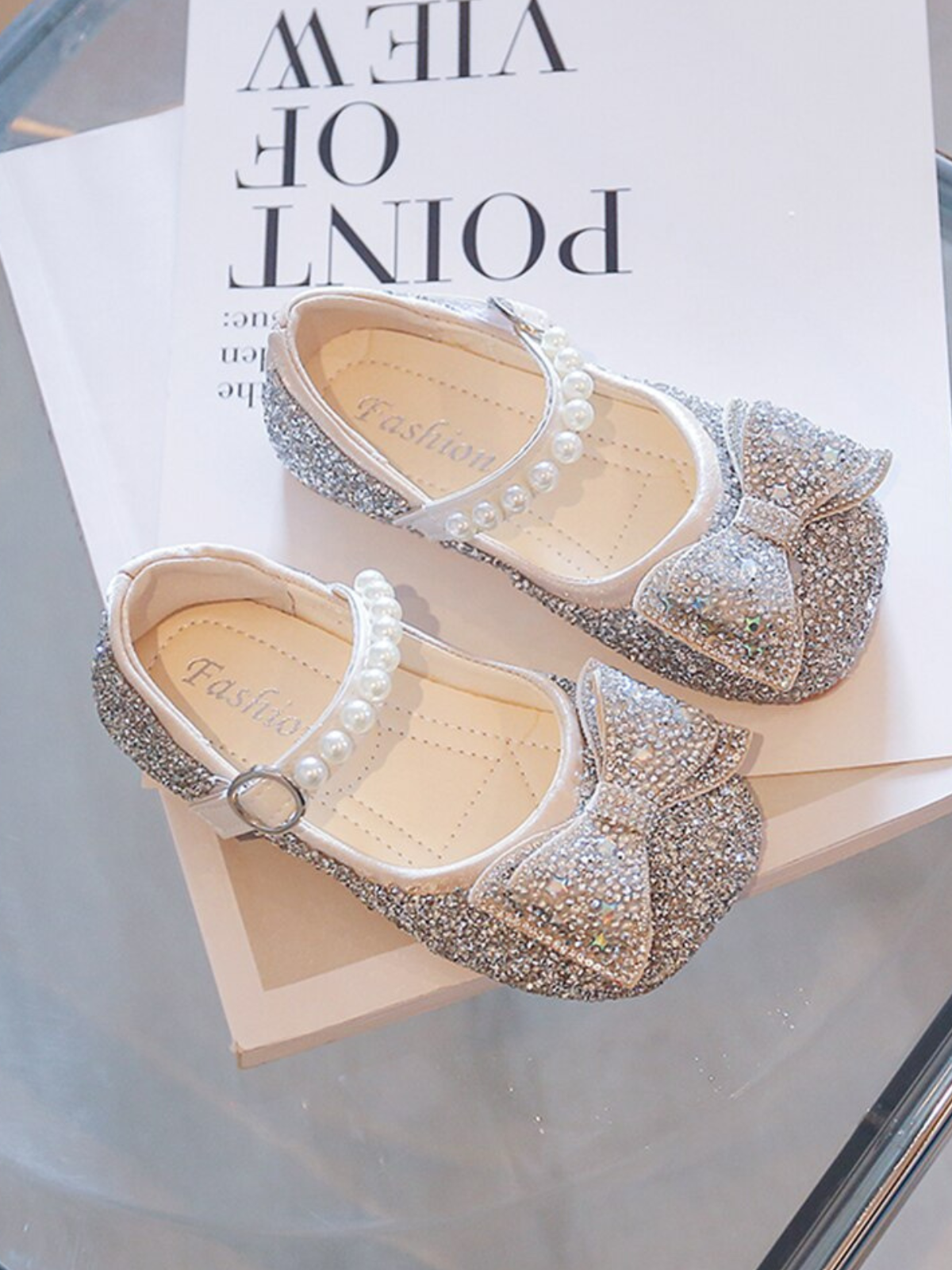 Watch Me Sparkle Bow Mary Jane Shoes