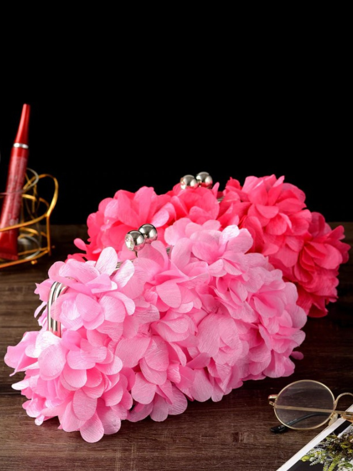 Mia Belle Girls Floral Appliqué Clutch Bag | Girls Accessories
