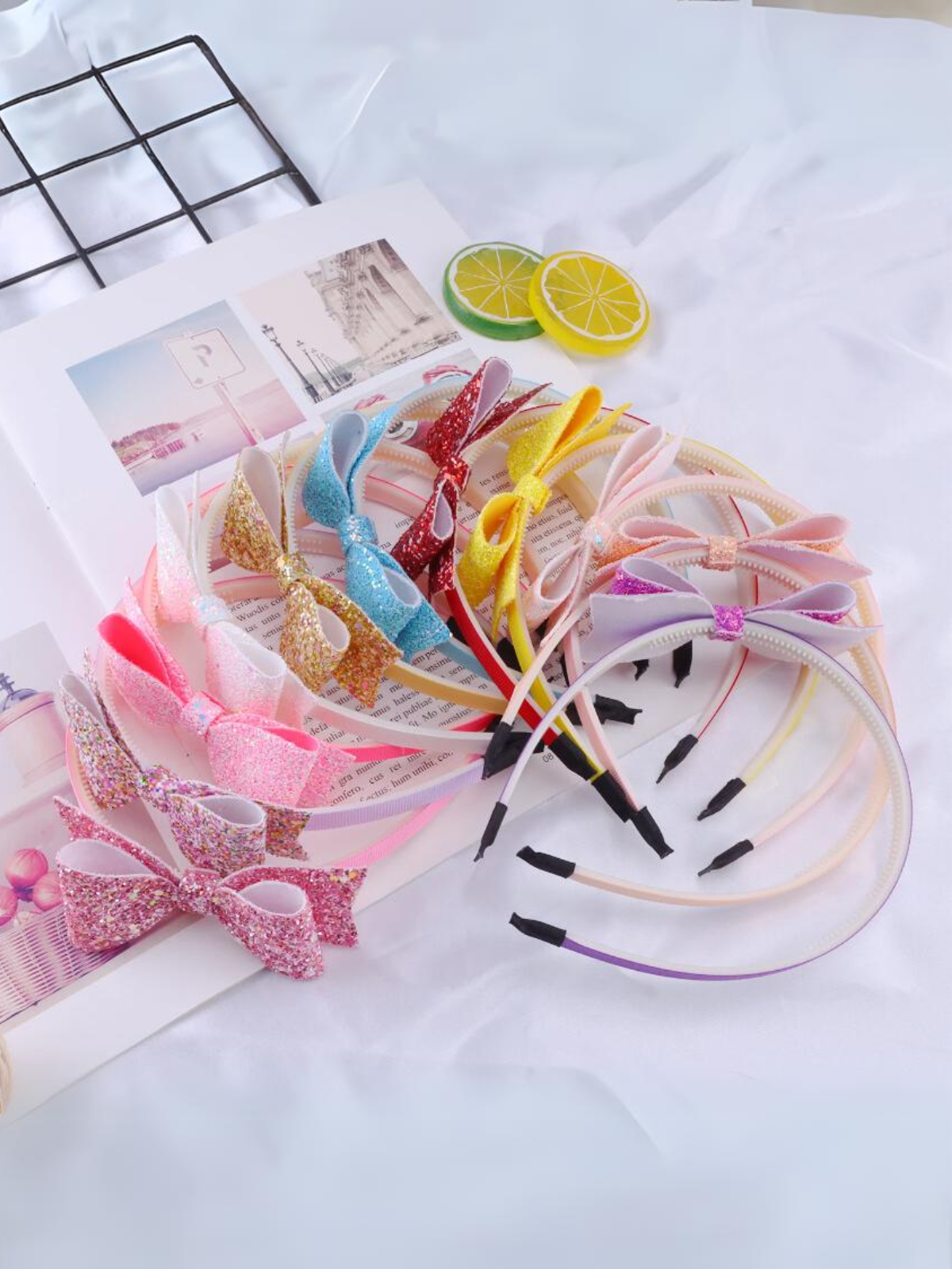 Mia Belle Girls Sequin Bow Headband | Girls Accessories
