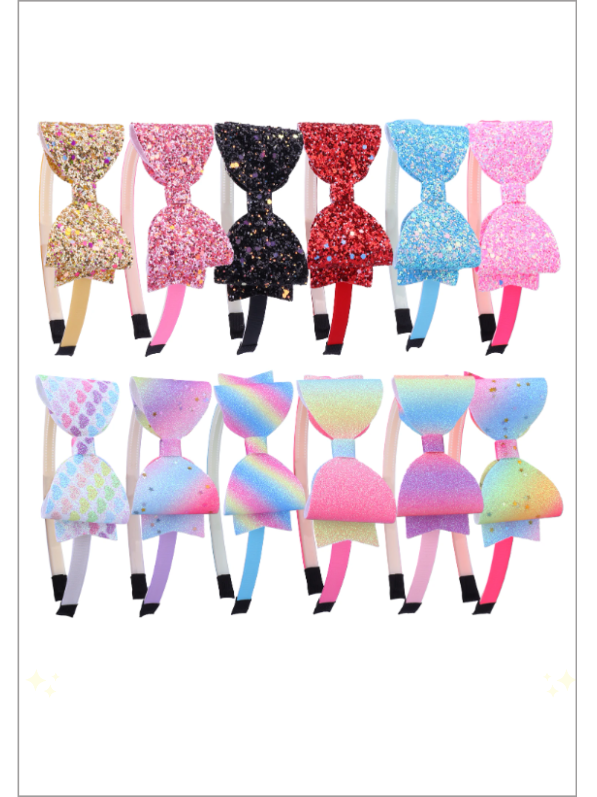 Mia Belle Girls Sequin Bow Headband | Girls Accessories