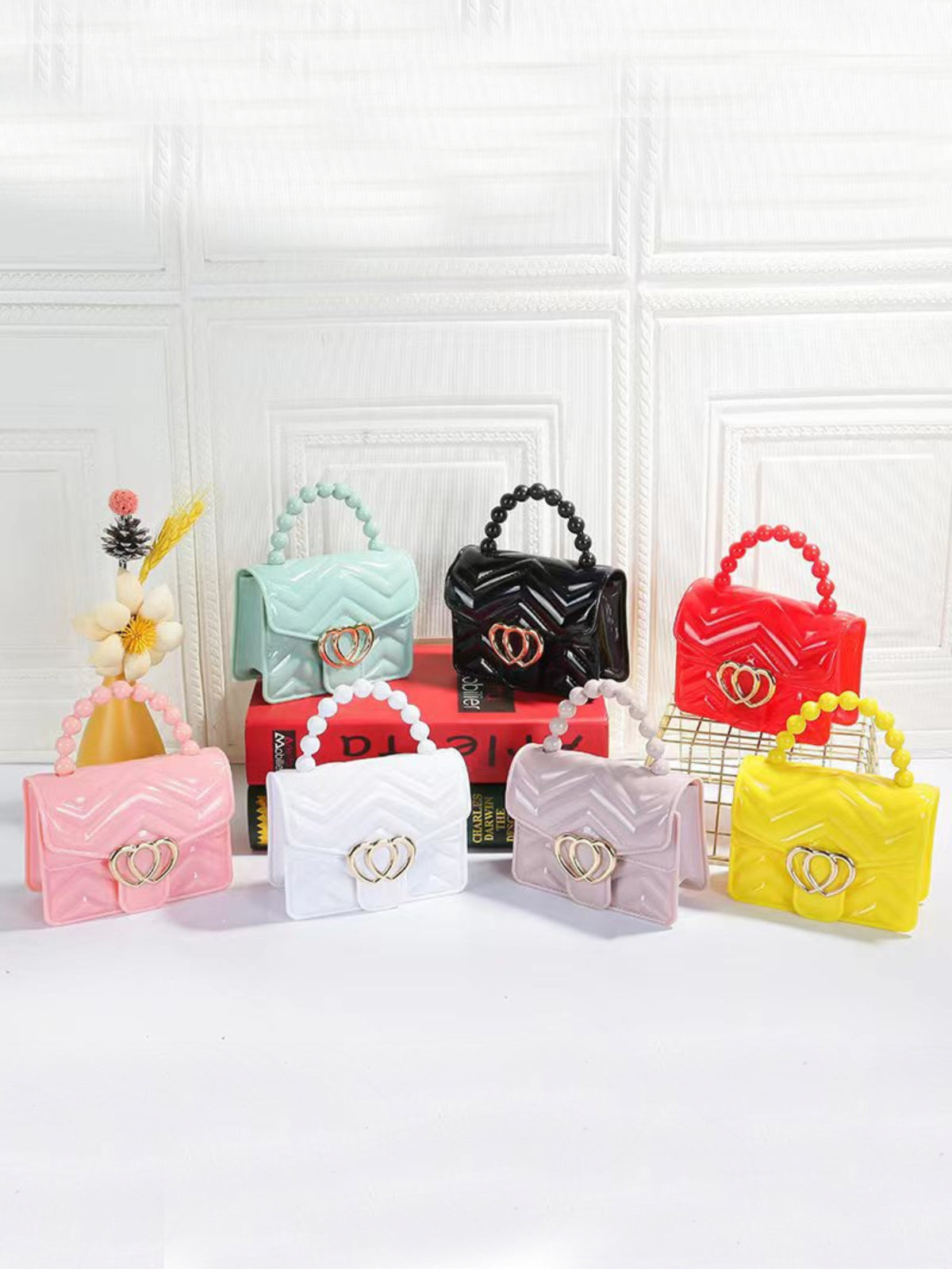 Mia Belle Girls Heart Flap Mini Handbag | Girls Accessories