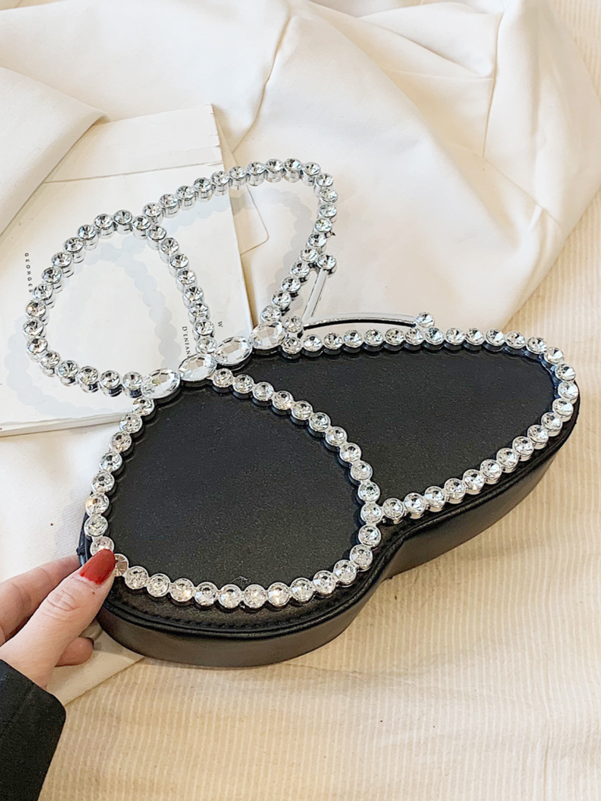 Mia Belle Girls Crystal Butterfly Clutch Bag | Girls Accessories