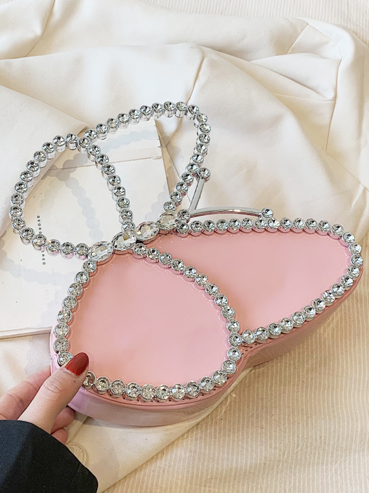 Mia Belle Girls Crystal Butterfly Clutch Bag | Girls Accessories