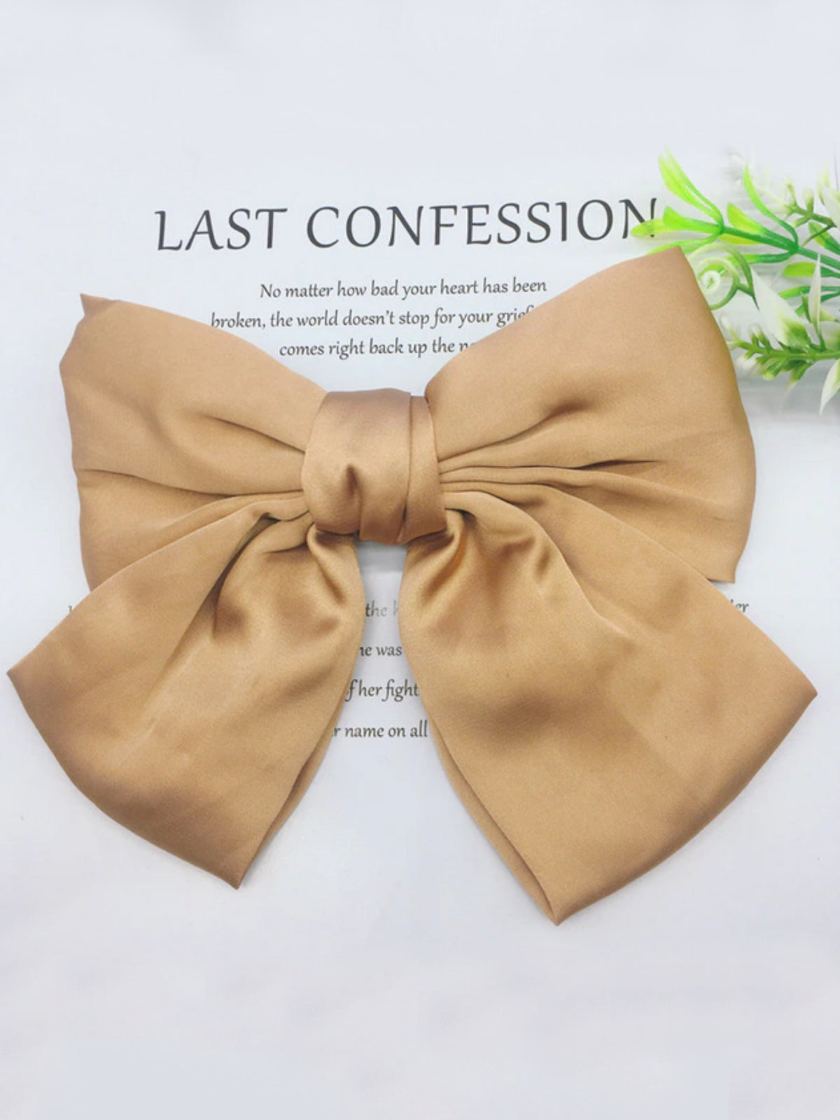 Girls School Accessories | Satin Hair Bow Clip | Mia Belle Girls