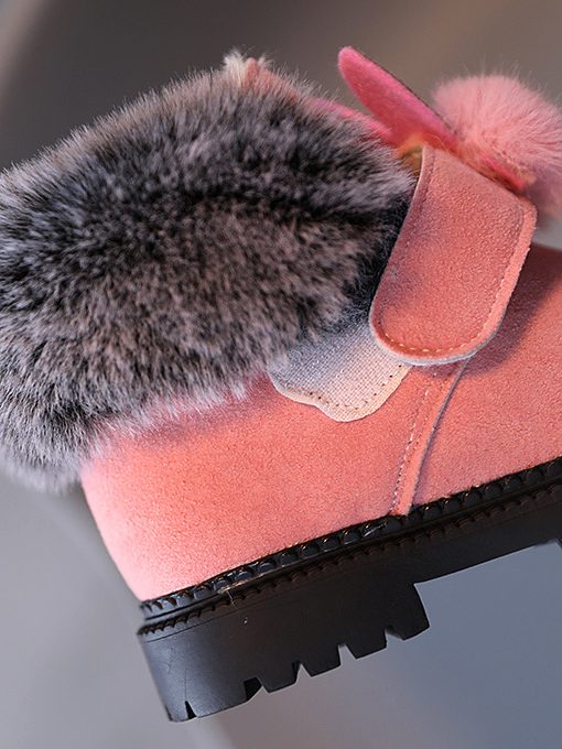 Shoes By Liv & Mia | Faux Fur Pom Pom Boots - Mia Belle Girls