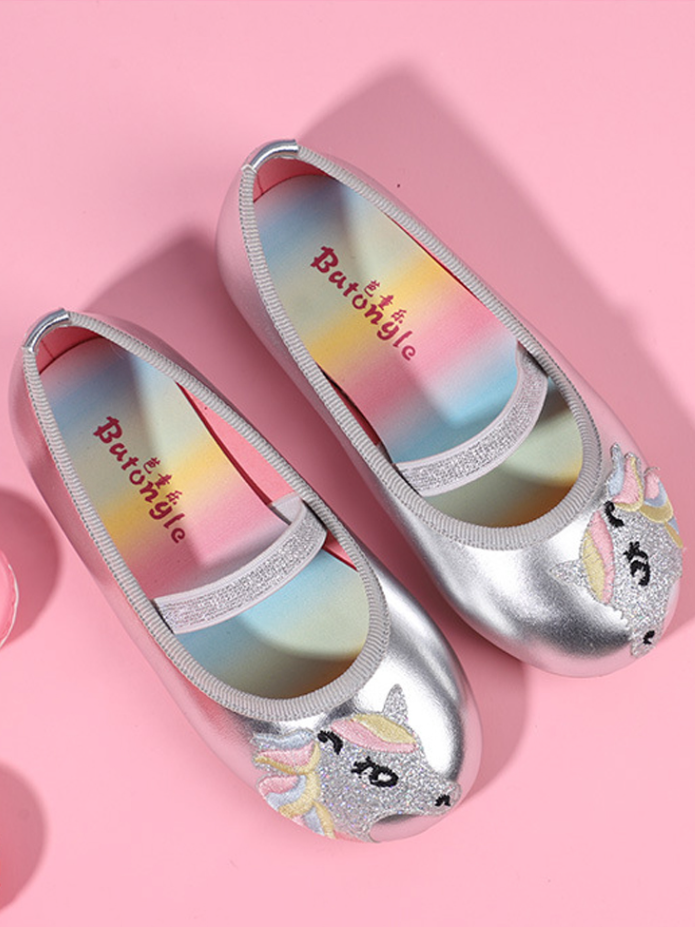 Shoes By Liv & Mia | Unicorn Metallic Ballet Flats - Mia Belle Girls