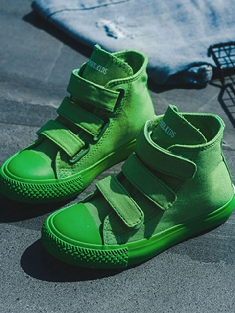 Back To School Shoes | High Top Canvas Sneakers | Mia Belle Girls