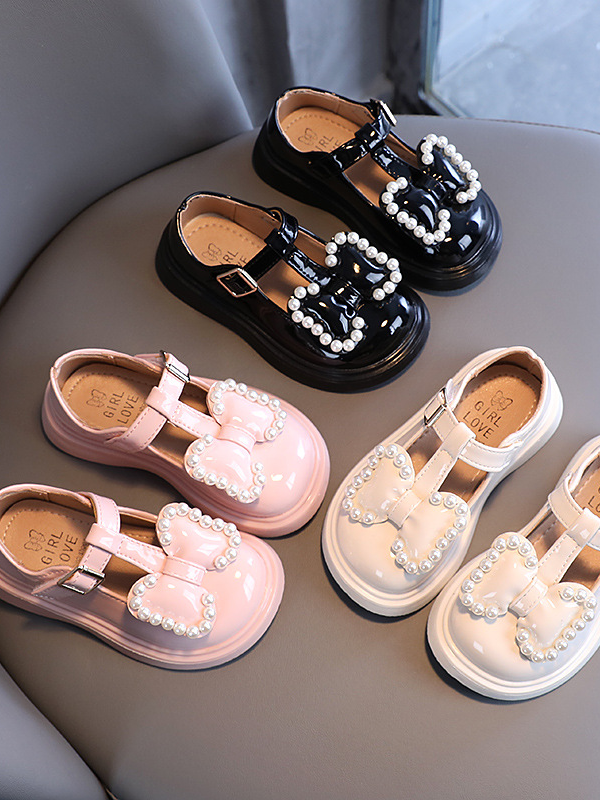 Shoes By Liv & Mia | Pearl T-Strap Mary Jane Flats - Mia Belle Girls