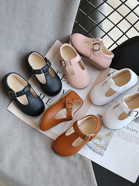 Shoes By Liv & Mia | Schoolgirl T Strap Buckle Flats