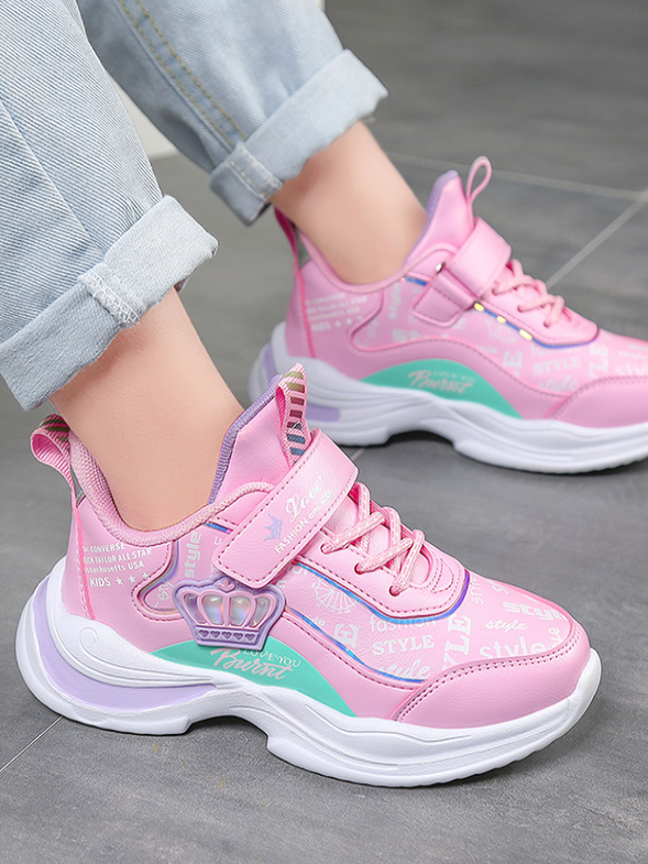 Back To School Shoes | Casual Velcro Strap Sneakers  | Mia Belle Girls