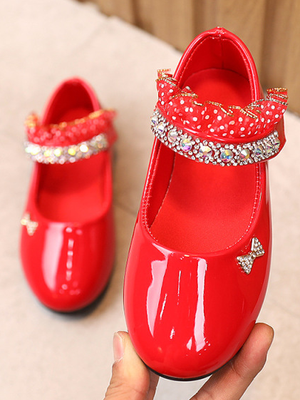 Kids Shoes By Liv & Mia | Girls Patent Leather Mary Jane Flats