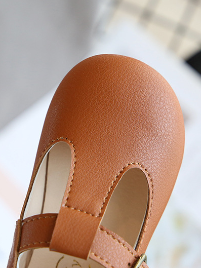 Shoes By Liv & Mia | Schoolgirl T Strap Buckle Flats