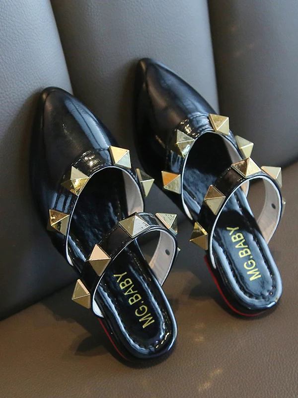 Shoes By Liv & Mia | Girls Studded Pointed Toe Flats