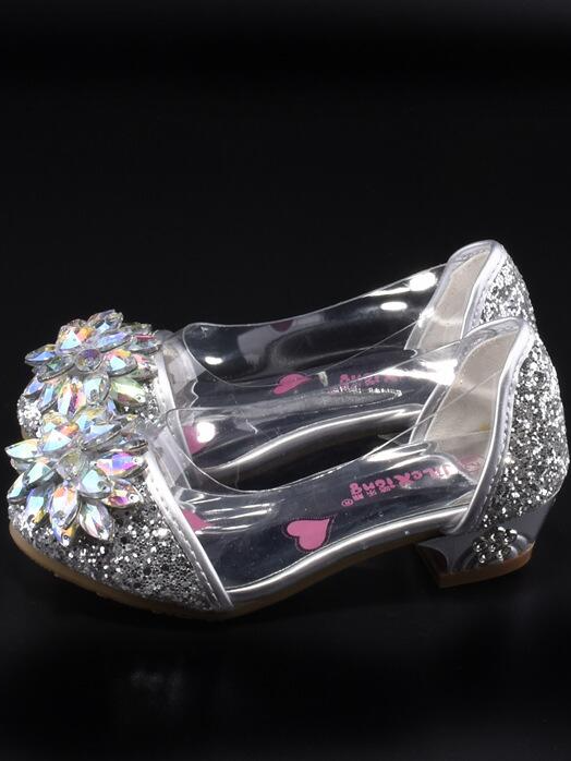 Girls Dance Like Cinderella Clear Heels
