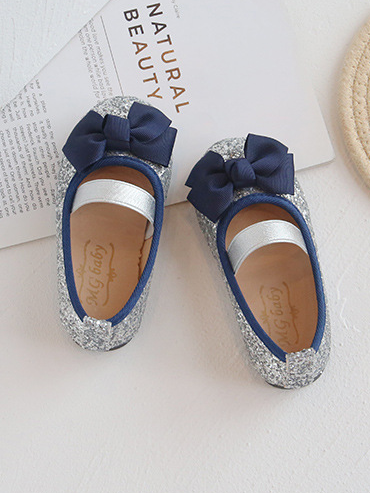Shoes By Liv & Mia | Cute Sequin Bow Ballet Flats - Mia Belle Girls