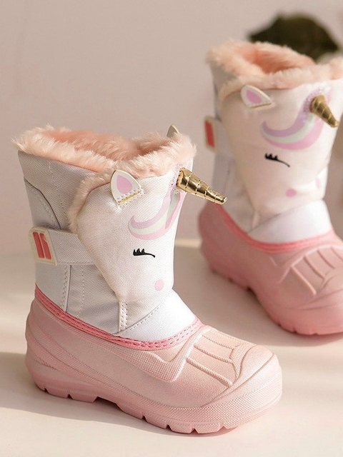 Shoes By Liv & Mia | Girls Plush-Lined Unicorn Boots