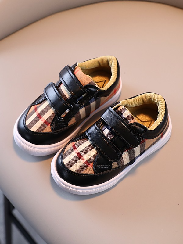 Posh Plaid Velcro Strap Sneakers