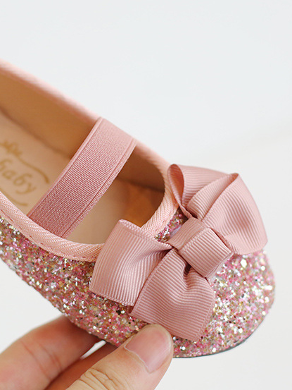 Shoes By Liv & Mia | Cute Sequin Bow Ballet Flats - Mia Belle Girls