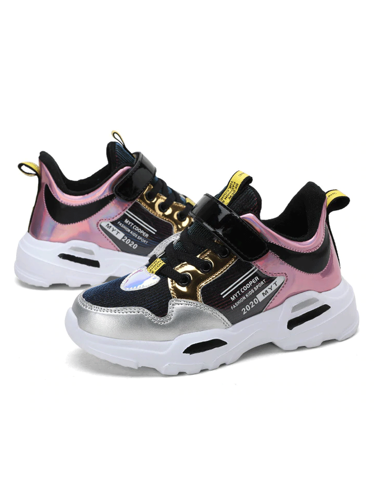 Girls Metallic Waterproof  Sneakers
