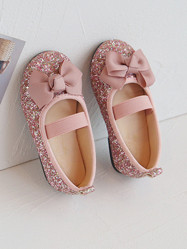 Shoes By Liv & Mia | Cute Sequin Bow Ballet Flats - Mia Belle Girls