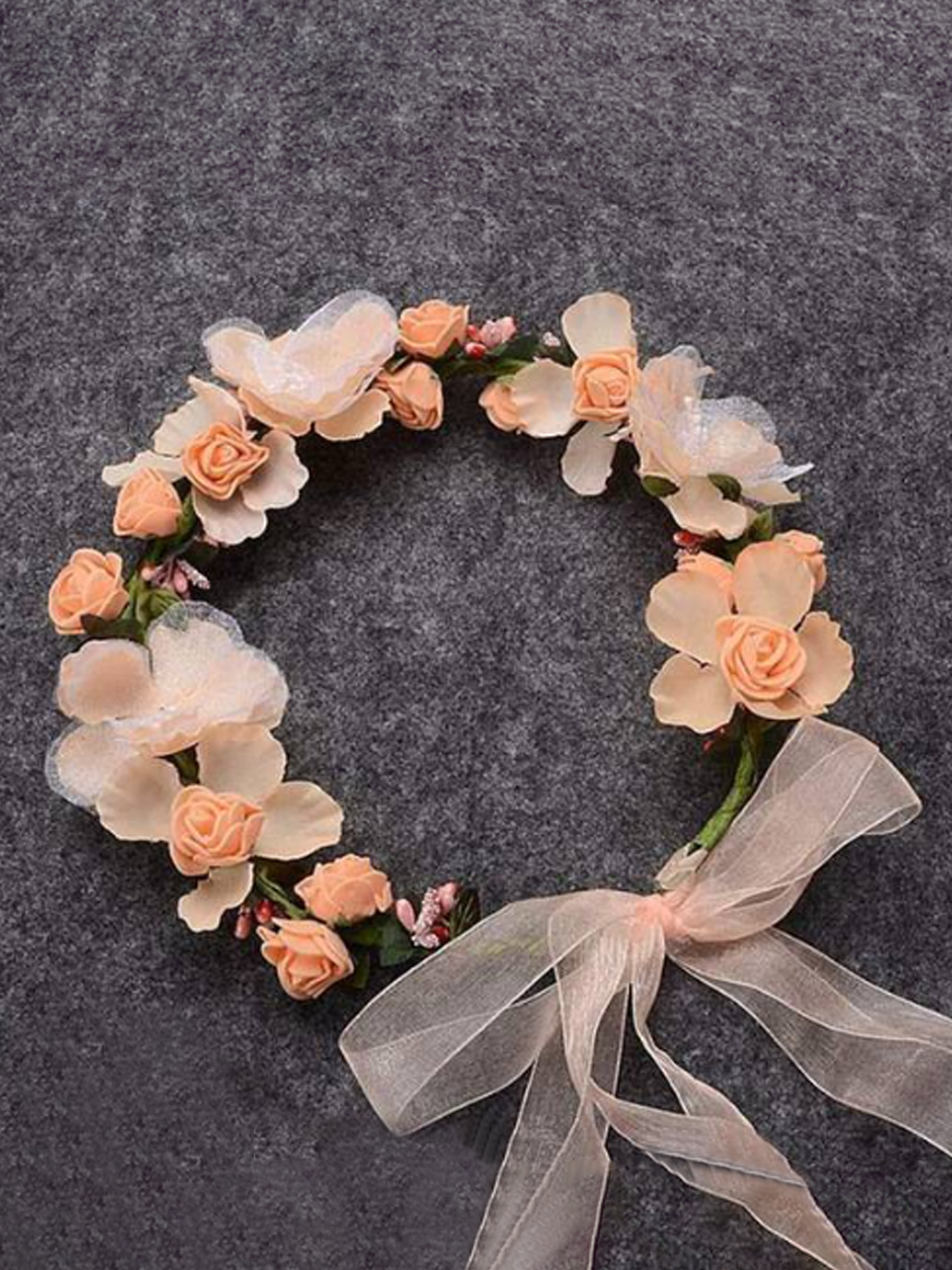 Girls Flower and Leaf Halo
