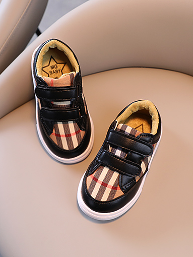 Posh Plaid Velcro Strap Sneakers