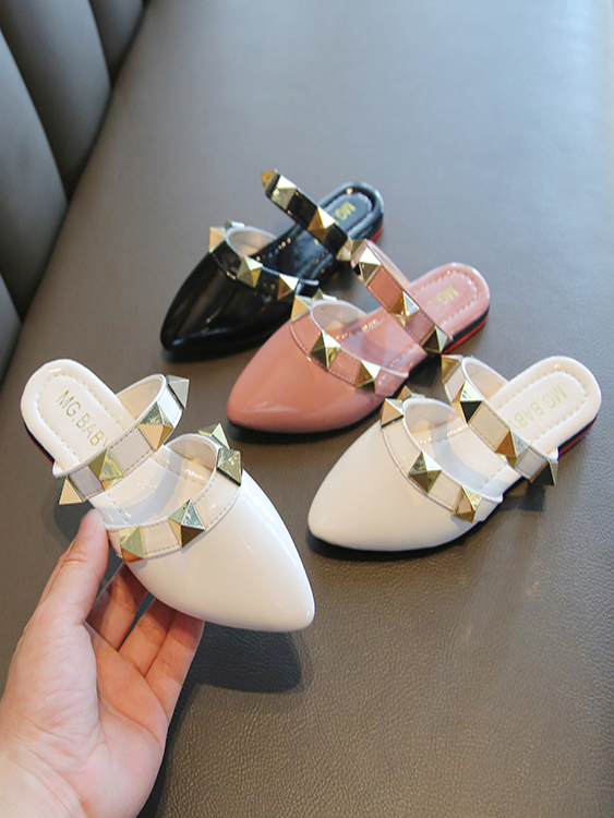 Shoes By Liv & Mia | Girls Studded Pointed Toe Flats