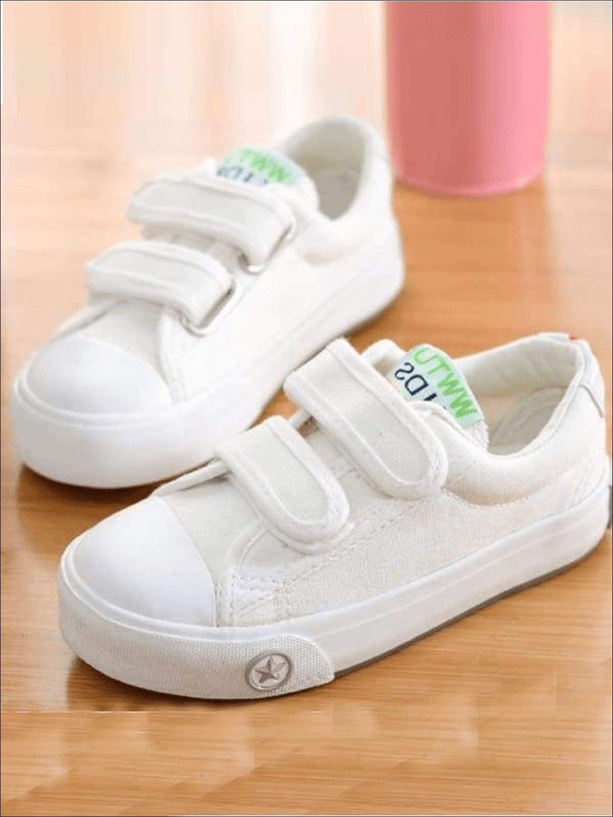 Back To School Shoes | Double Velcro Strap Sneakers | Mia Belle Girls
