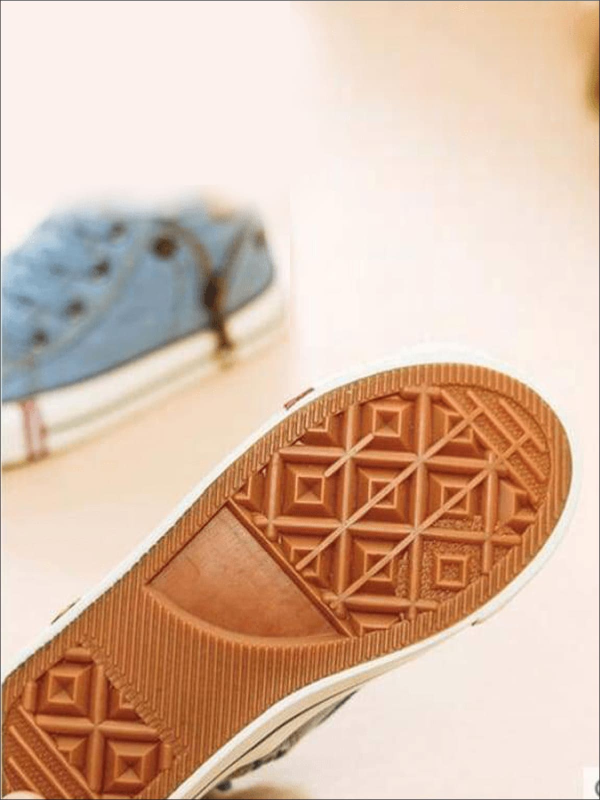 Shoes By Liv & Mia | Girls Denim Zip Up High Top Sneakers 