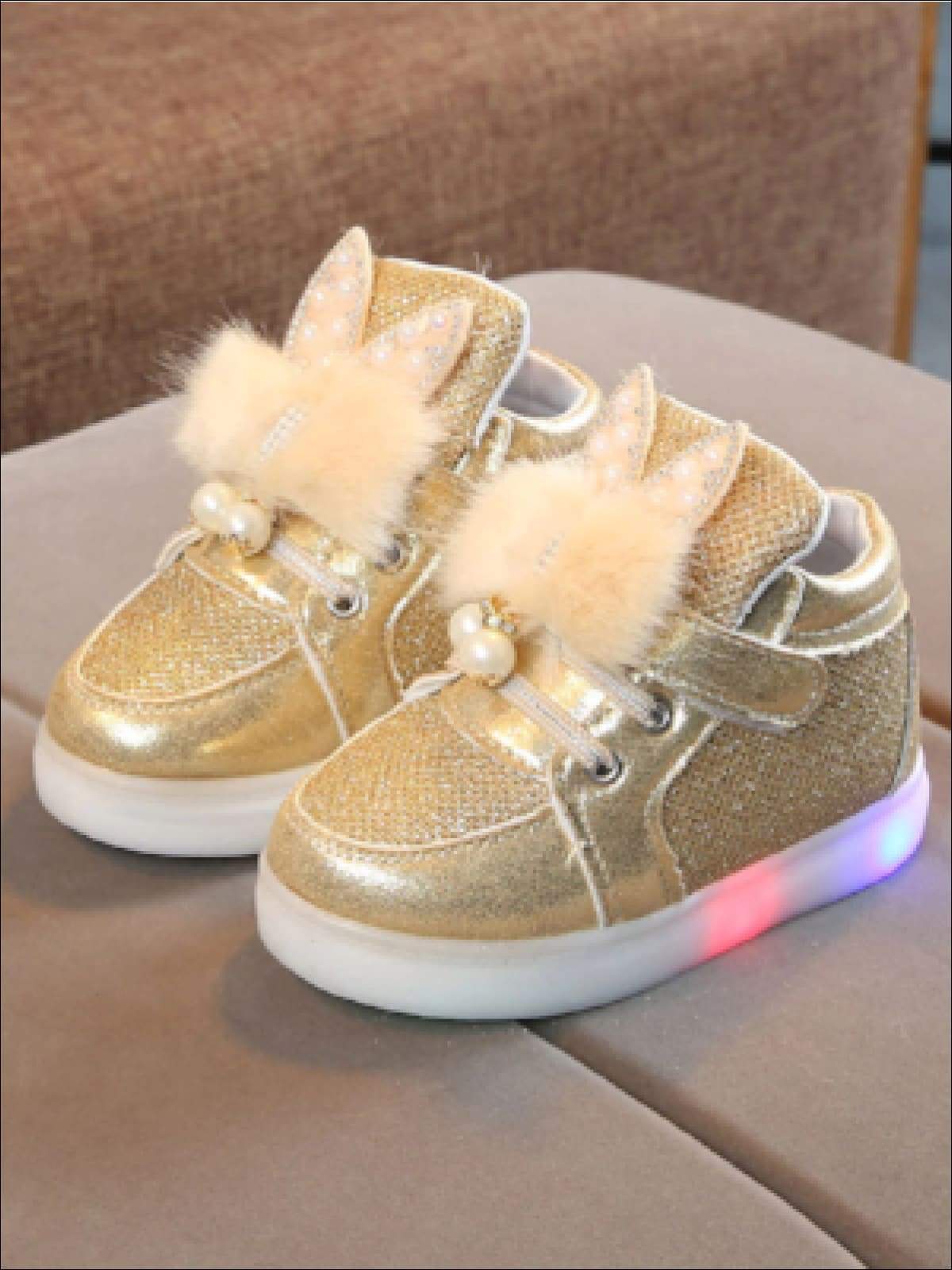 Shoes By Liv & Mia | Girls Sparkle Light Up Sneakers