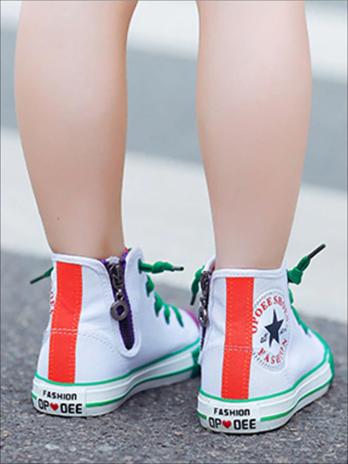 Shoes By Liv & Mia | Girls Multicolor High Top Sneakers