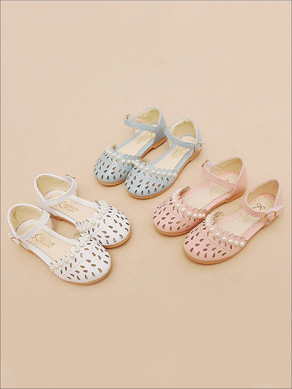 Girls Pearl Embellished Princess Sandals By Liv and Mia - Girls Sandals