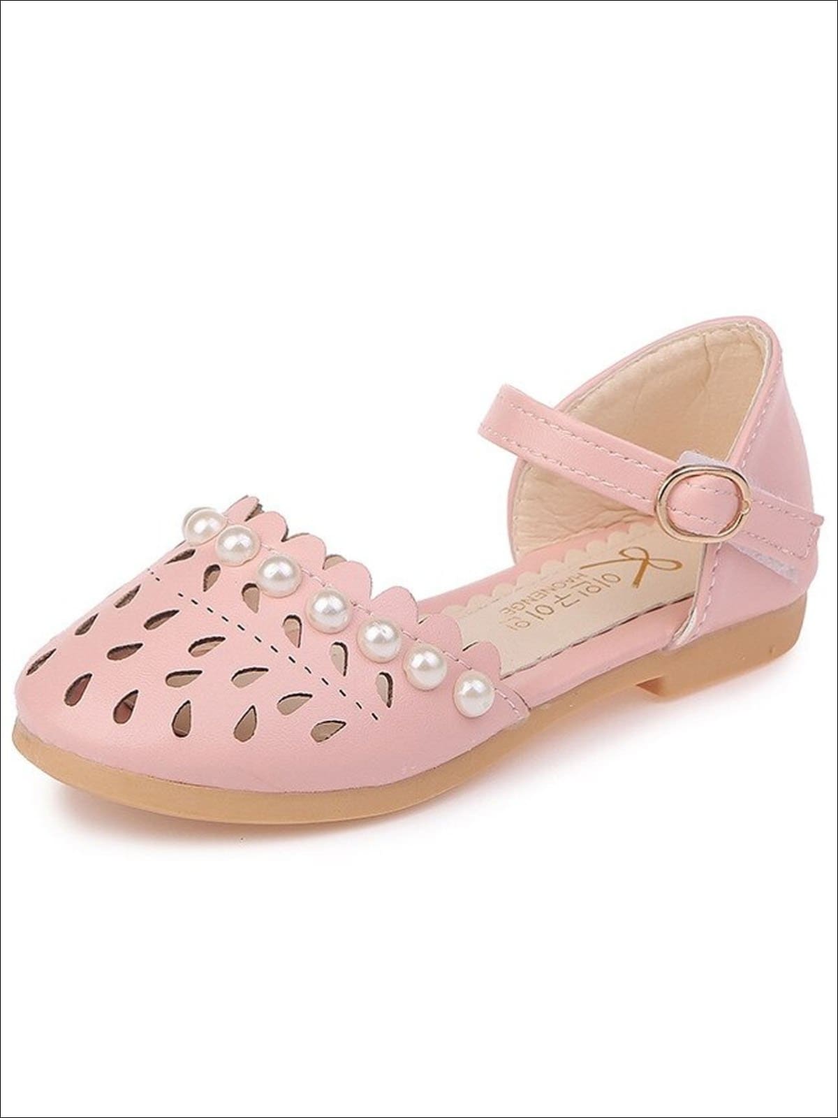 Girls Pearl Embellished Princess Sandals By Liv and Mia - Pink / 5.5 - Girls Sandals