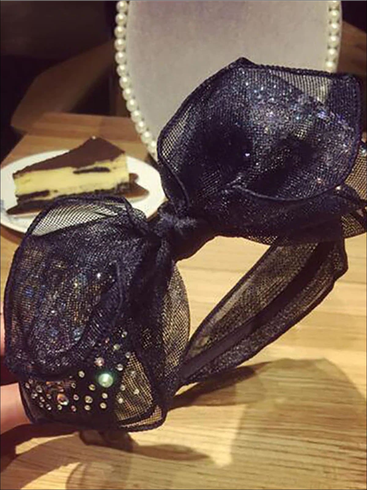 Cute Fashion Accessories | Girls Rhinestone Tiered Bowknot Headband