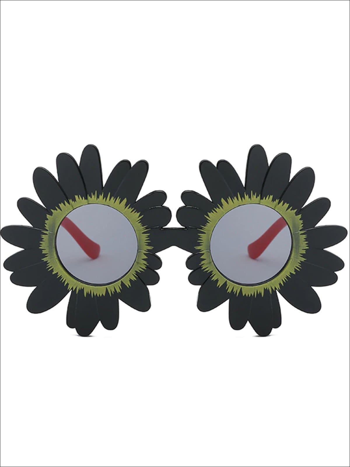 Girls Round Flower Sunglasses - Black - Girls Accessories