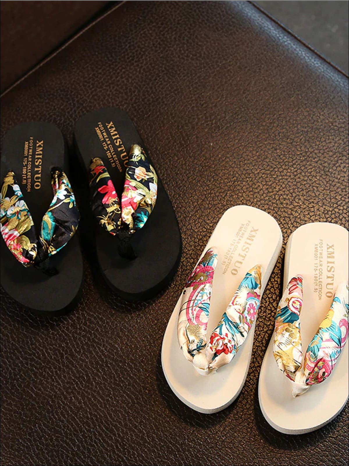 Girls Tropical Themed Sandals - Girls Slides