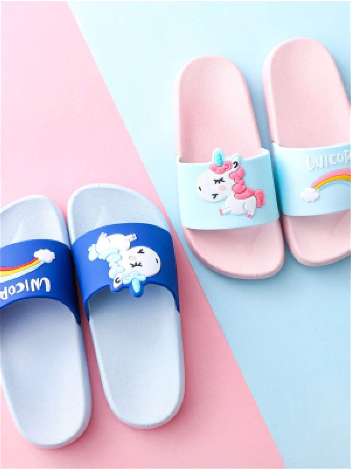 Shoes By Liv & Mia | Girls Unicorn Beach Slides