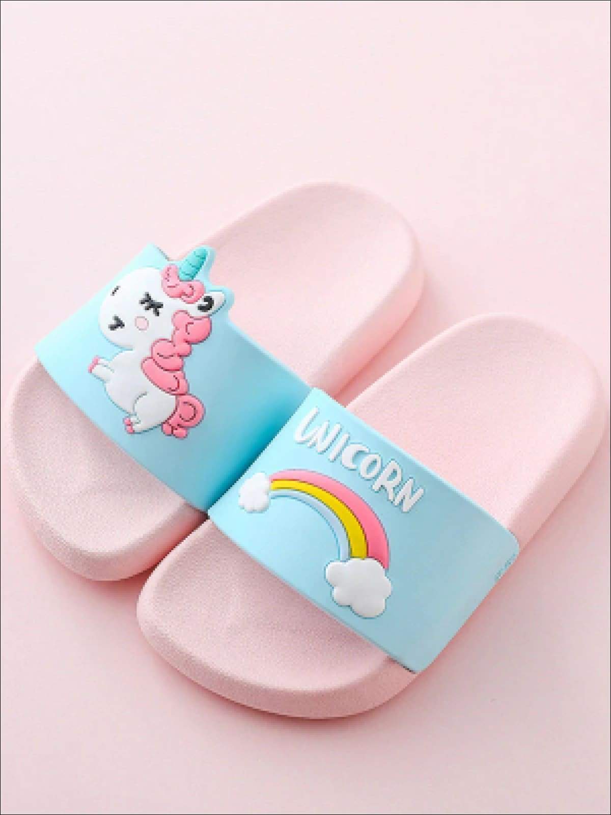 Shoes By Liv & Mia | Girls Unicorn Beach Slides